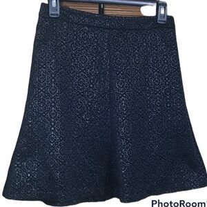 Loft shimmering black skirt
